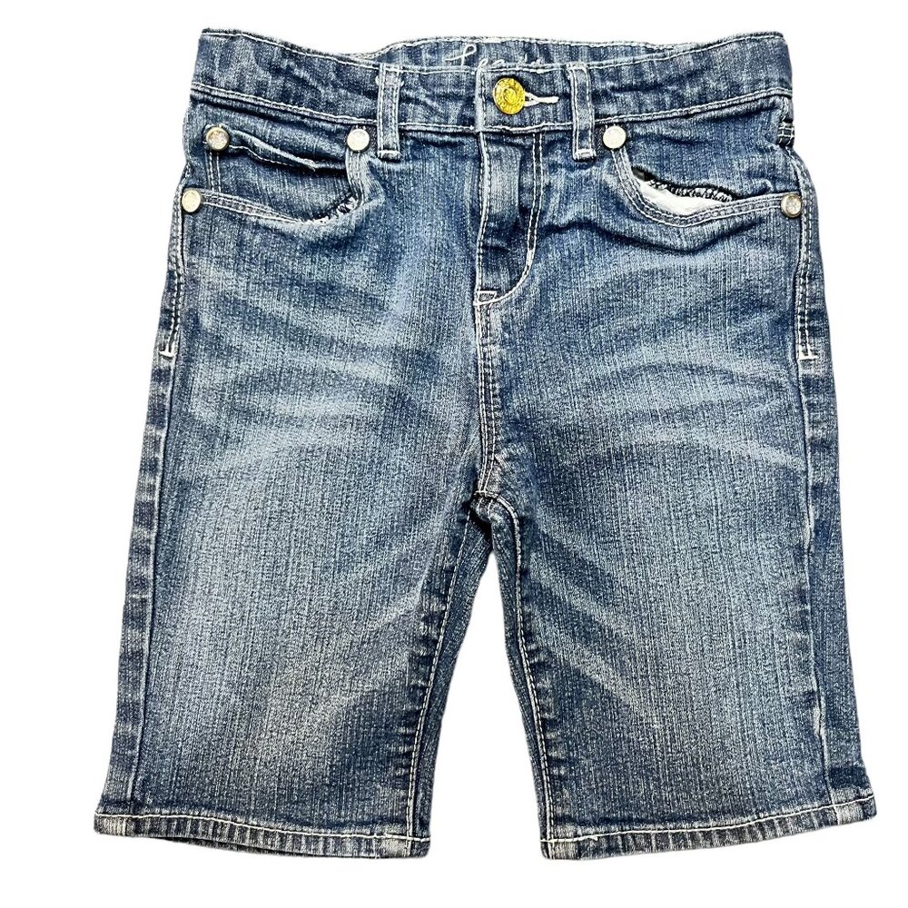Levi's Girls Jean Shorts Expandable Waist (Sz6X W20 L7)